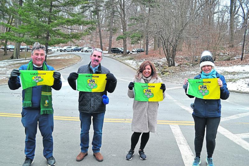 New York's Leitrim contingent turn out in force to support the 50 miles in January challenge
