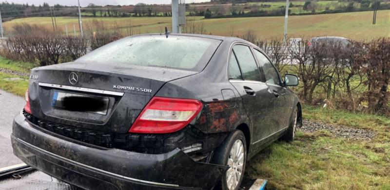 Bald tyres may have caused car to skid and end up in middle of motorway 