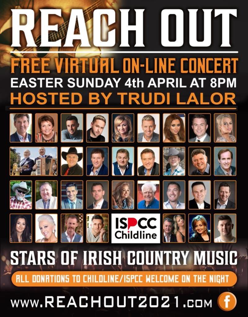 Leitrim music fans can ‘Reach Out’ and support Childline with biggest ever gathering of Irish country stars