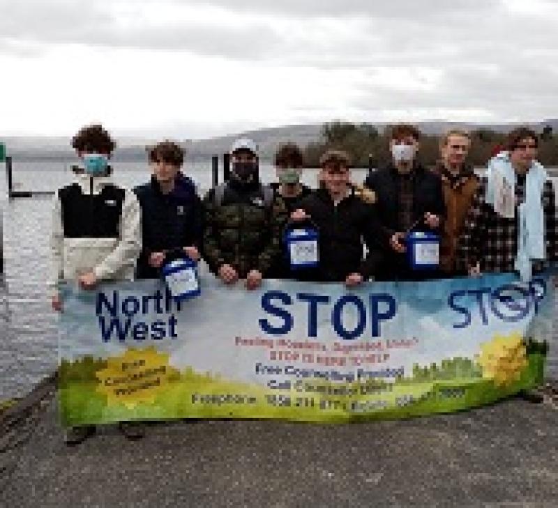 Leitrim youths take the plunge in aid of STOP