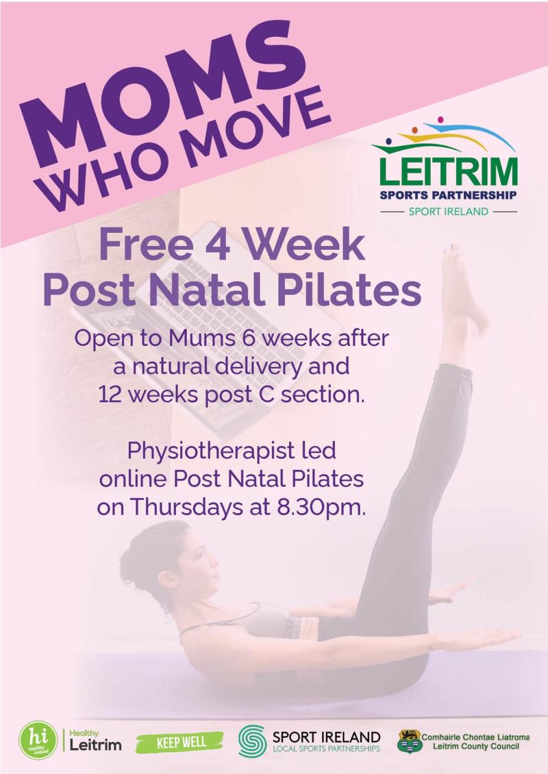 LSP 'Moms who move' online pilates programme