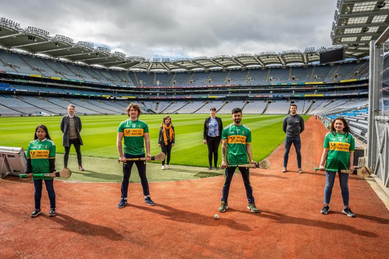 Leitrim GAA and County Hurlers team up to back Migrant Rights Centre Ireland anti-racism message on new jersey