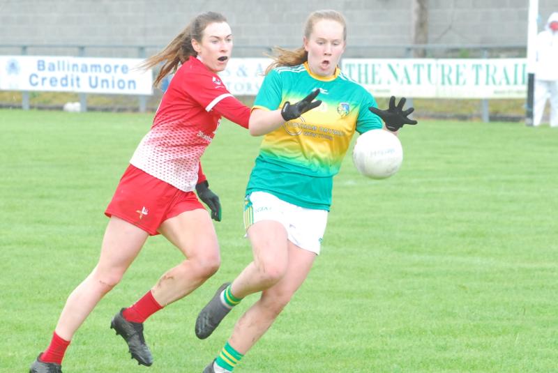 Muireann in the goals on the double