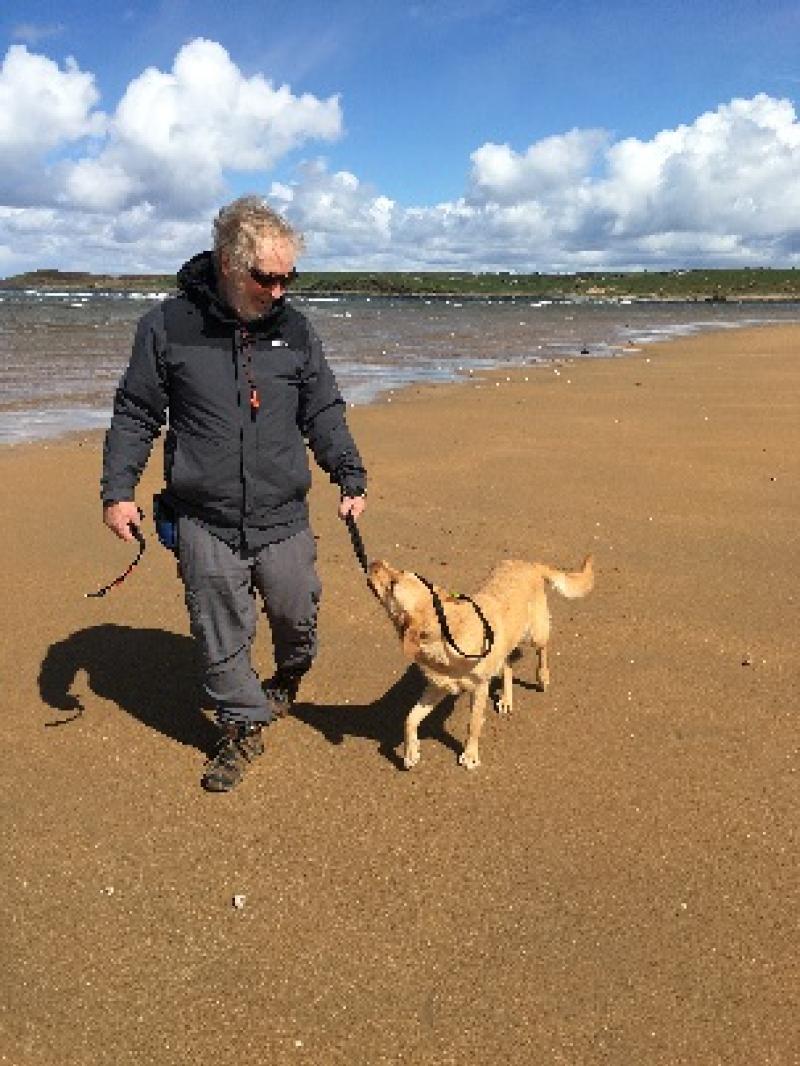 Leitrim man Des is going the extra mile for  Irish Guide Dogs 