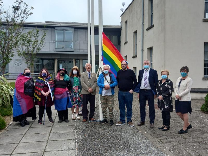 Pride flag raised at Aras an Chontae