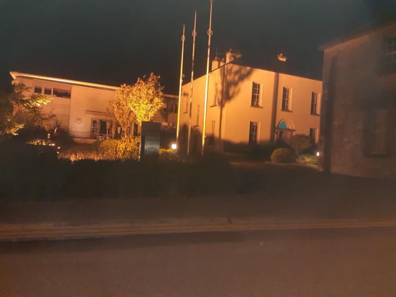 Leitrim Council offices lights up for child cancer