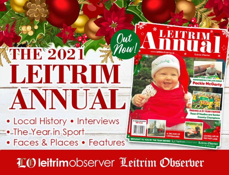 Good news! The 2021 Leitrim Christmas Annual is in the shops NOW