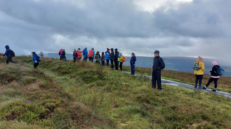 Fundraising walk for Peru on Dough Mountain in Leitrim