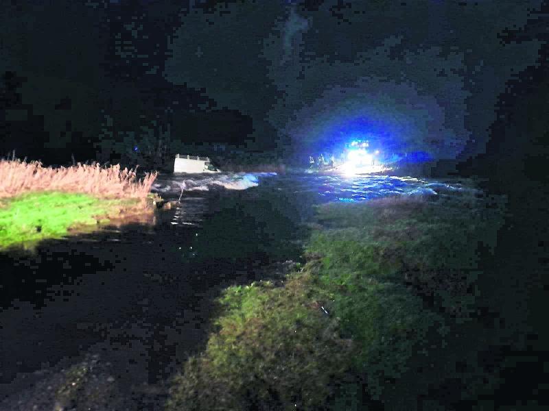 Couple saved from Leitrim flood waters after van swept away