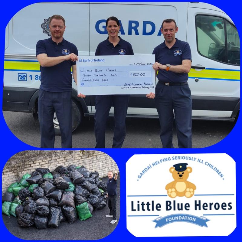 Leitrim Community Policing Unit raises €720 for Little Blue Heroes