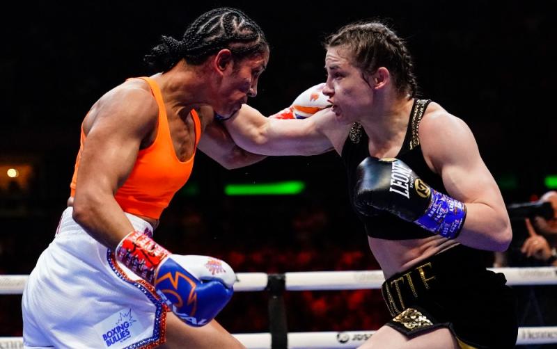 Katie Taylor retains world titles with split-decision victory over Amanda Serrano in New York