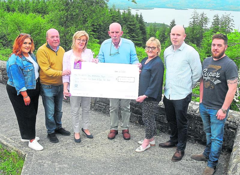Lisa Cullen memorial walk cheque presentation in Leitrim