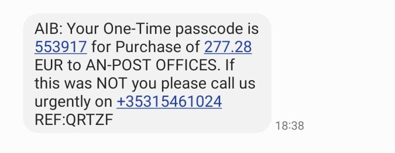 Gardai warn of latest banking text message scam