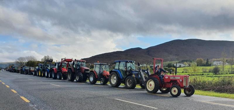 Watch: Large tractor run against gold mining in North Leitrim