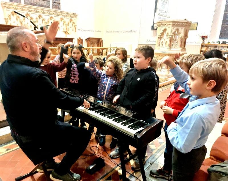 First rehearsals for Shannon Voices in Carrick-on-Shannon