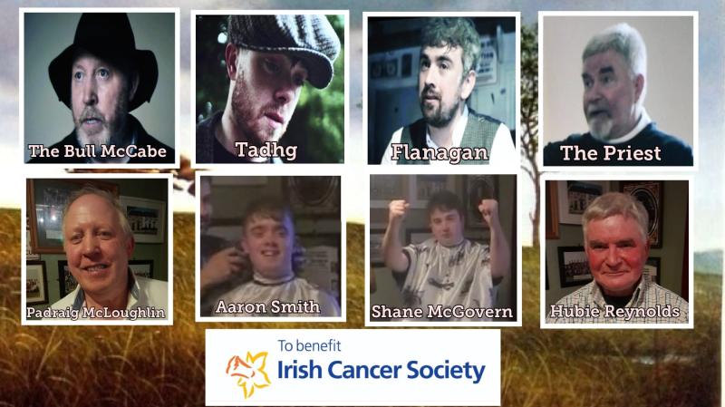 Beard Shave presentation being made to Irish Cancer Society