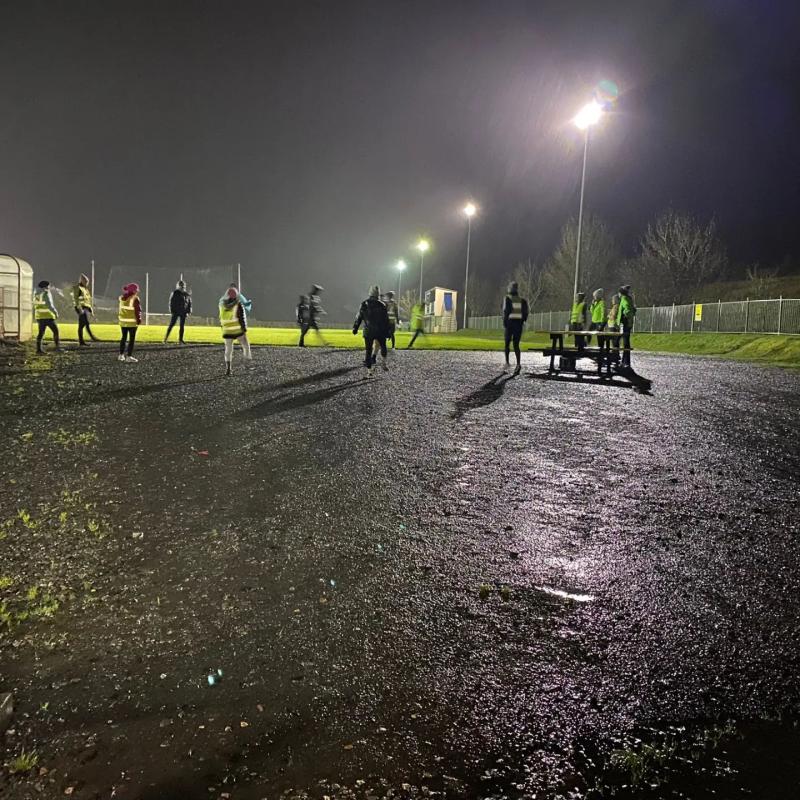 RTE cameras in Carrigallen this evening