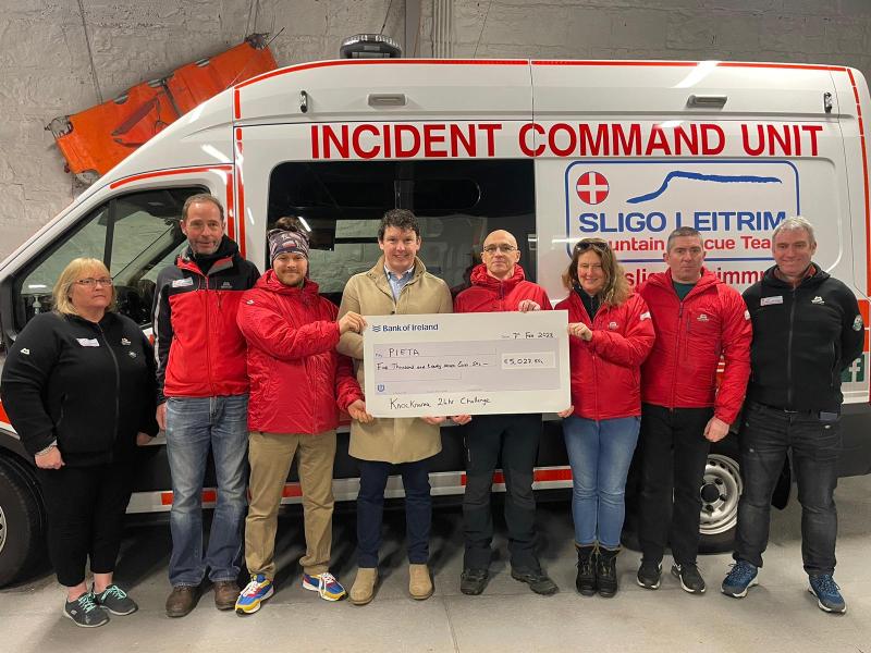 Unique mountain challenge raises €10,000 for Sligo Leitrim Mountain Rescue and Pieta
