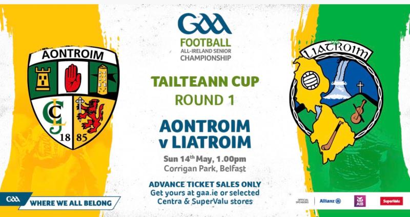 Fans reminded to go online for tickets to Leitrim v Antrim Tailteann Cup clash