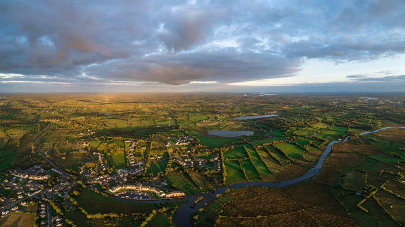 Temporary navigational markers downstream of Leitrim Village