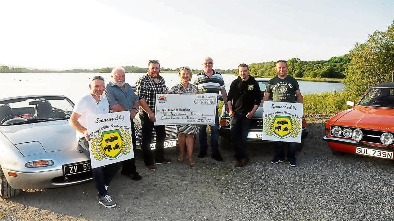 Lough Allen Vintage Club present cheque to North West Hospice