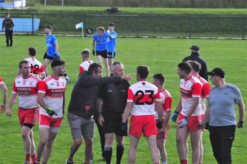 Allen Gaels and Ballinaglera clash abandoned after bizarre start to second half sees Drumshanbo men score unopposed goal