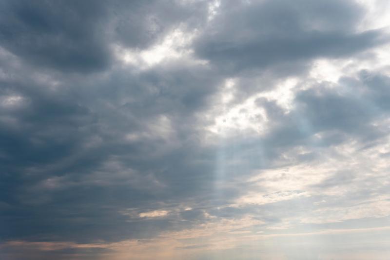 Cloudy with scattered showers in today's weather forecast 