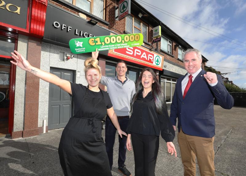 Dublin store celebrates Ireland’s latest Lotto millionaire
