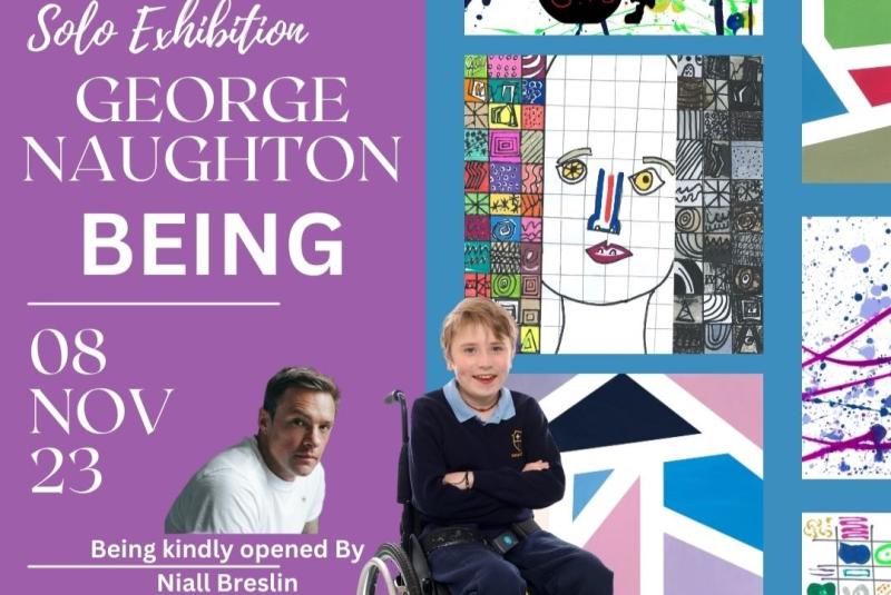 Niall Breslin opens first solo exhibition by a teenage artist in Roscommon