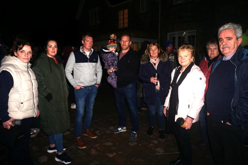 200-strong crowd protest outside Abbey Manor Hotel in Dromahair