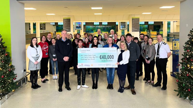Ireland West Airport staff raise €40,000 for Irish charities in 2023