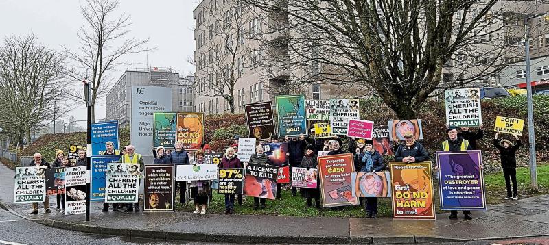 ‘March for Life’ demonstration held outside Sligo University Hospital