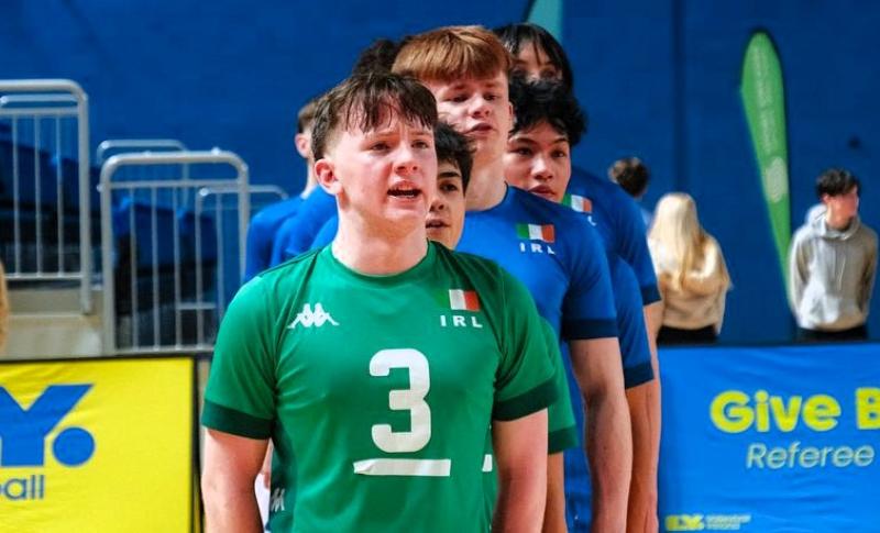 Leitrim's Ruairi Grier helps Ireland to historic first ever International underage volleyball medal