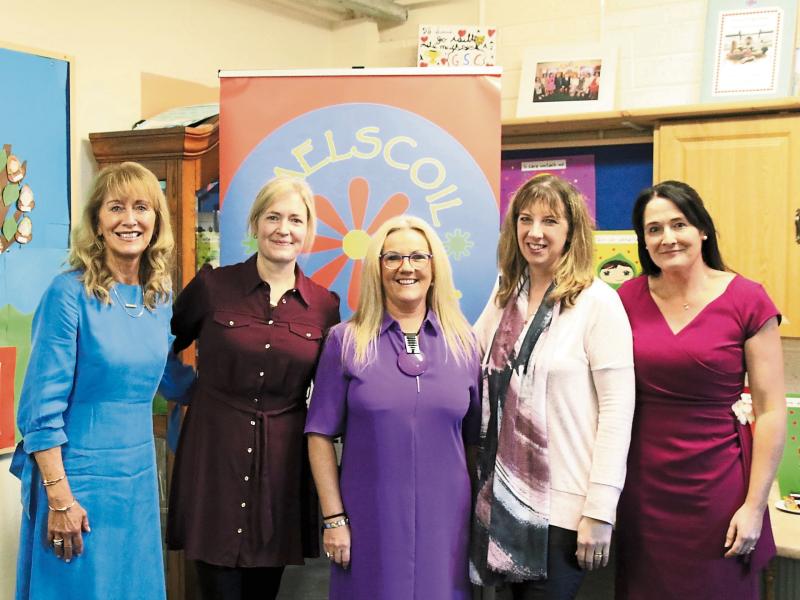 Tributes paid to Sinéad Ní Thorsnaigh, who has retired as Principal of Gaelscoil Chluainín, Manorhamilton