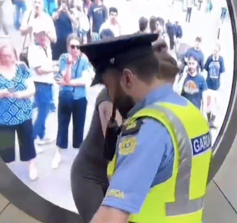 Woman arrested for public order 'incident' near portal connecting Dublin to New York
