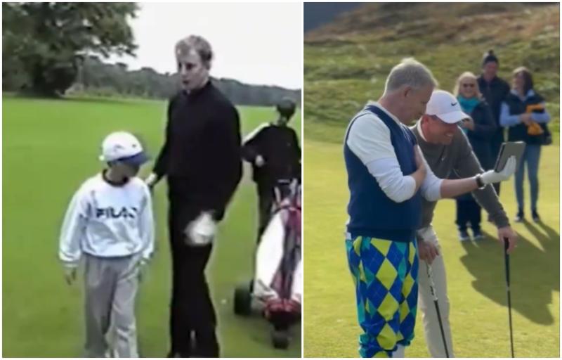 WATCH: Patrick Kielty shares old clip of him with young Rory McIlroy ahead of Late Late chat