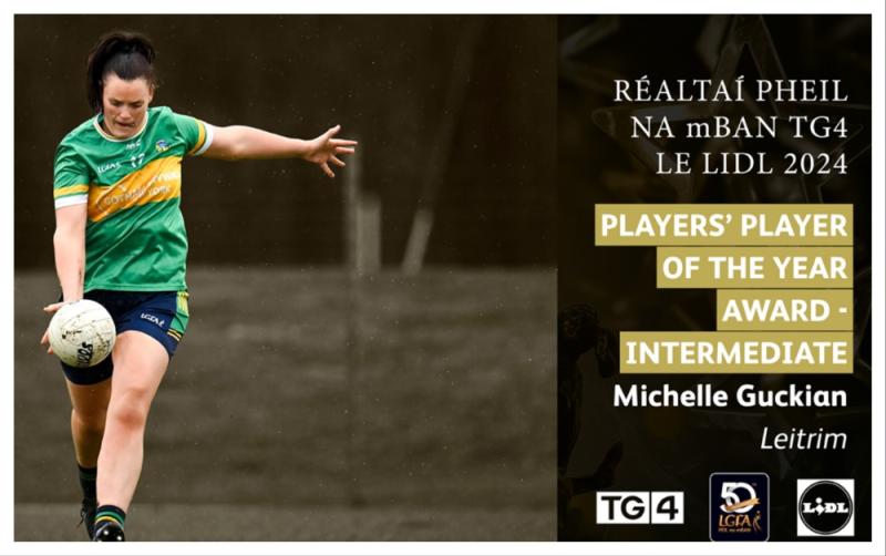 Leitrim's Michelle Guckian receives national player of the year award