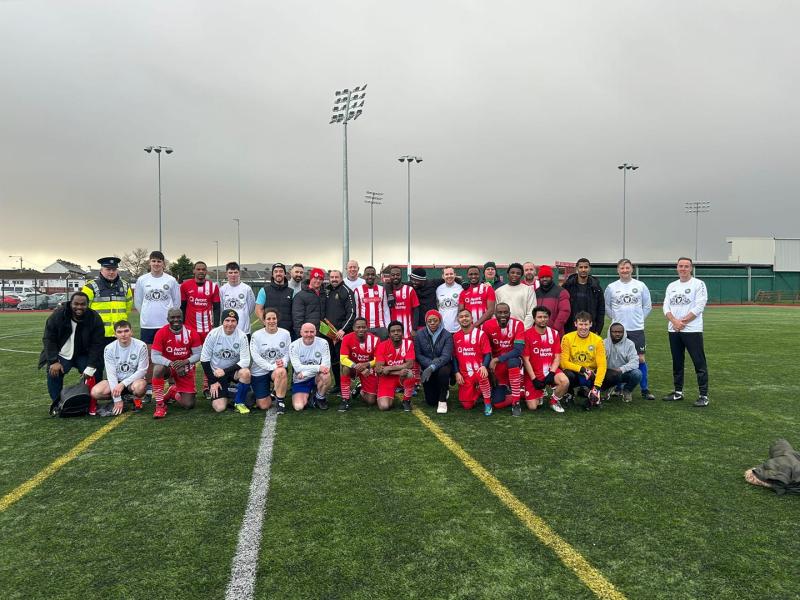 Leitrim players part of successful integration event with Sligo Rovers and An Garda Síochána