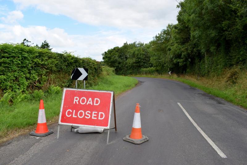 Storm Amy damage forces rural Leitrim road closure