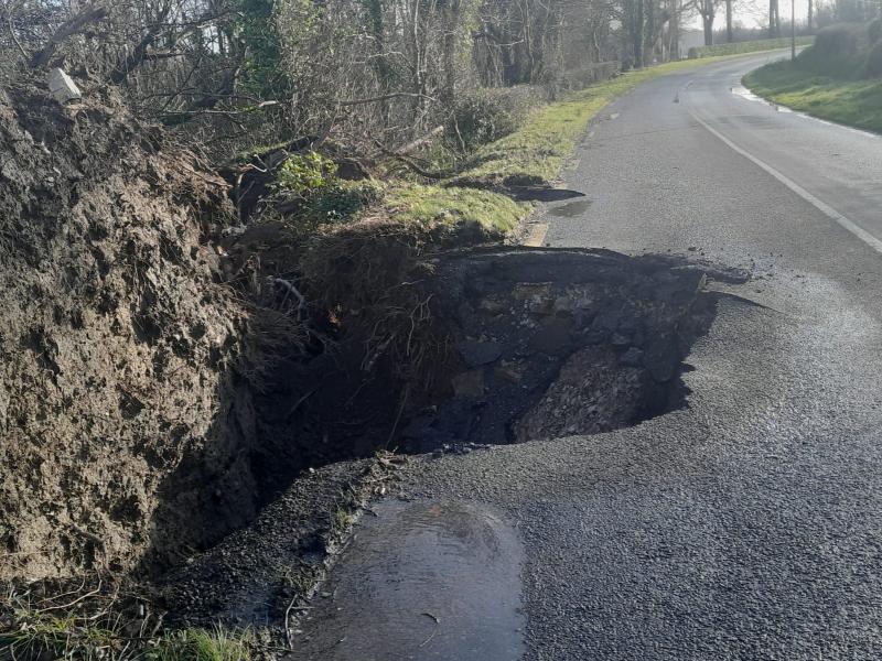Drivers in Leitrim urged to avoid road where a substantial part has been torn away