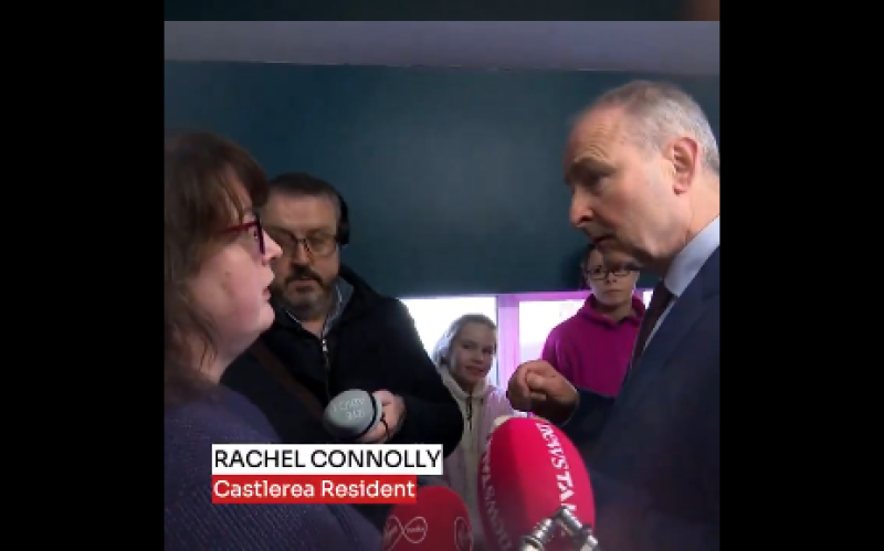 'You knew this was coming' - Woman confronts Taoiseach on fallout of Storm Éowyn