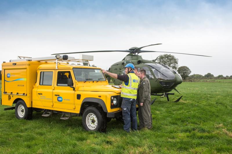 ESB Helicopters Survey Storm Damage Over Heavily Forested Areas