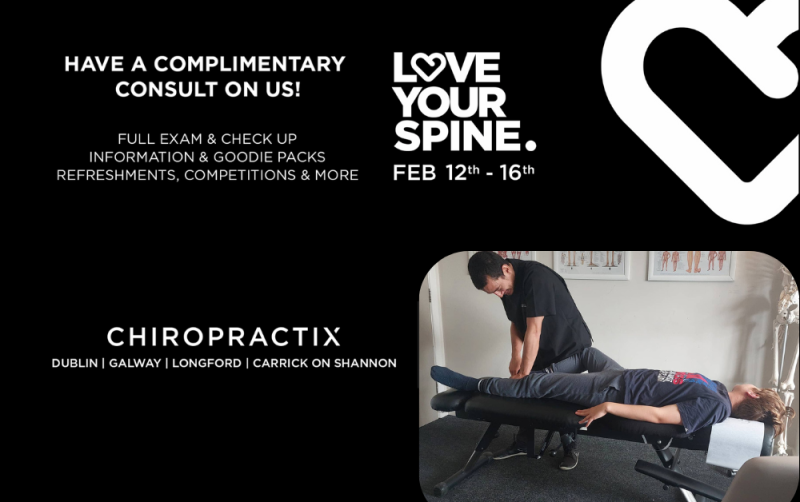 The annual 'Love Your Spine' event by CHIROPRACTIX is back in Carrick-on-Shannon