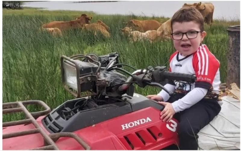 Michael Barry, 8, can’t walk—but you can help him farm with a special quad