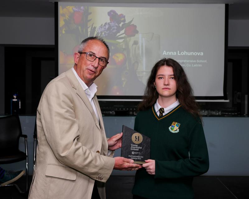 Leitrim student takes gold at Journalism award