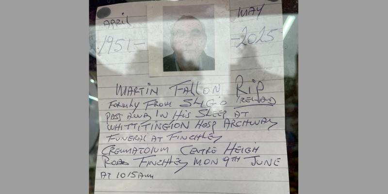 North west man passes away in London, prompting community search for family in Ireland