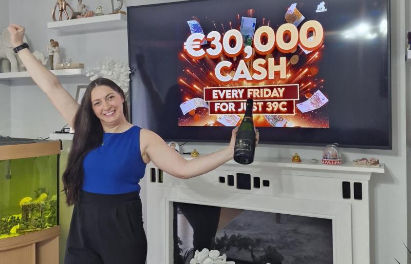 Leitrim woman celebrates winning €30,000 after buying lucky ticket for €0.39