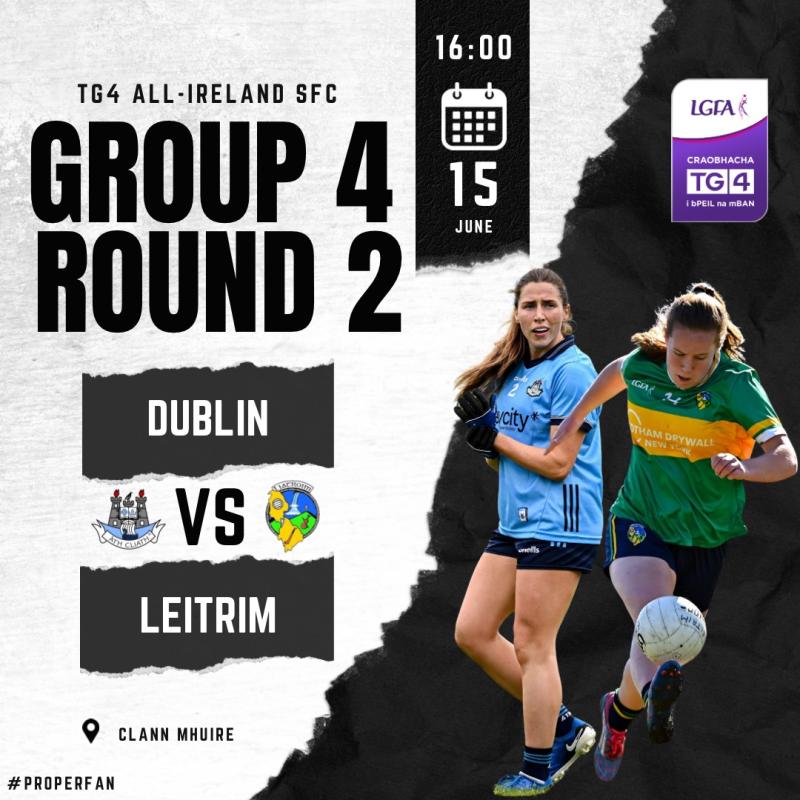 Rescheduled date and time for Leitrim v Dublin LGFA clash confirmed