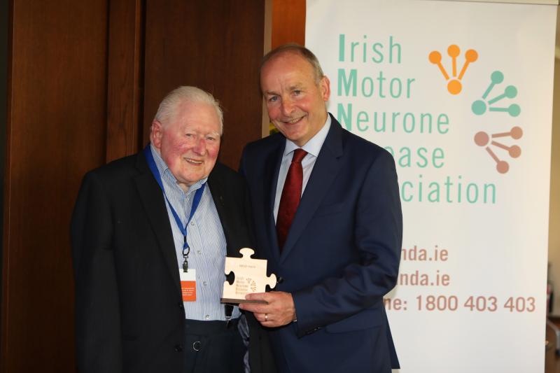 Leitrim man (92) living with Motor Neurone disease receives award from Taoiseach
