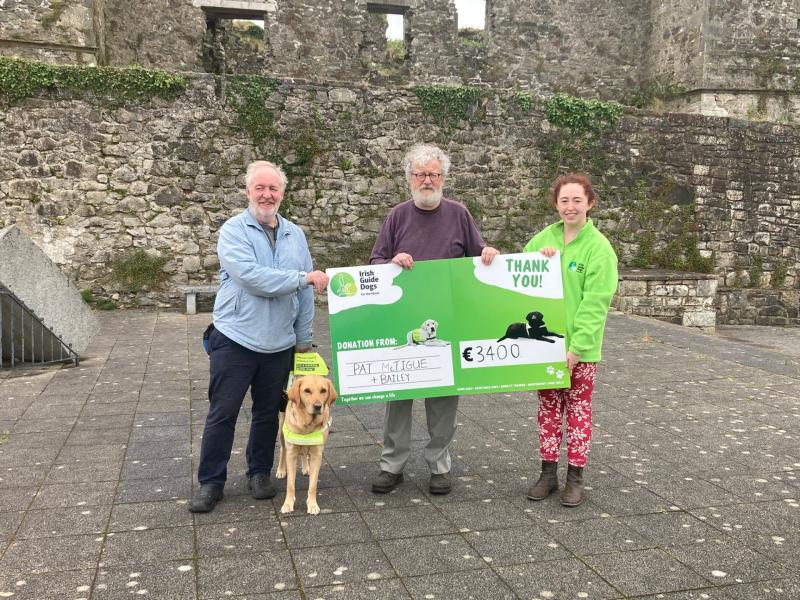 Man raises thousands for guide dogs charity with 50km walk in North Leitrim